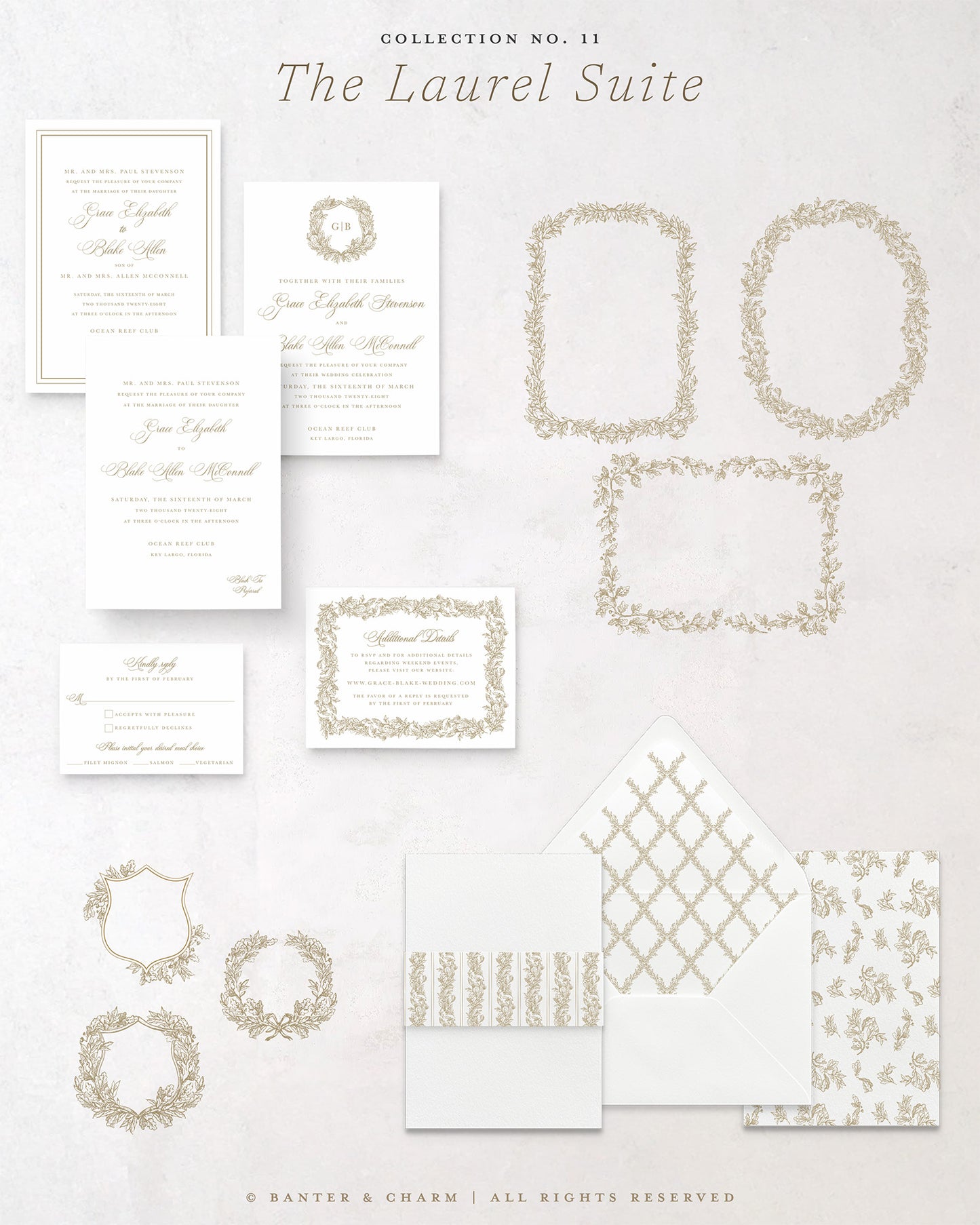 The Laurel Collection | Wedding Invitation Suite