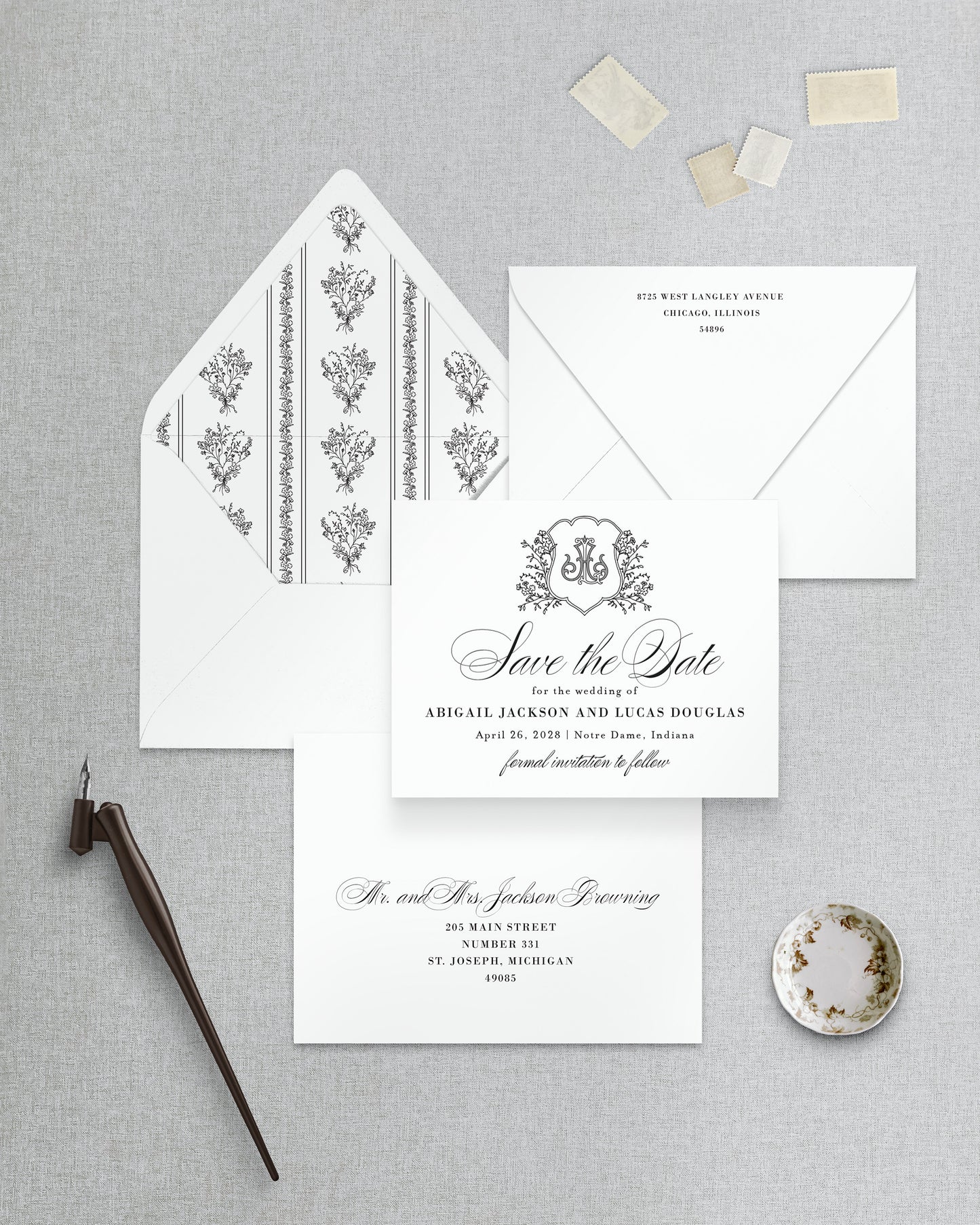 The Timeless Collection | Classic Save the Date Card