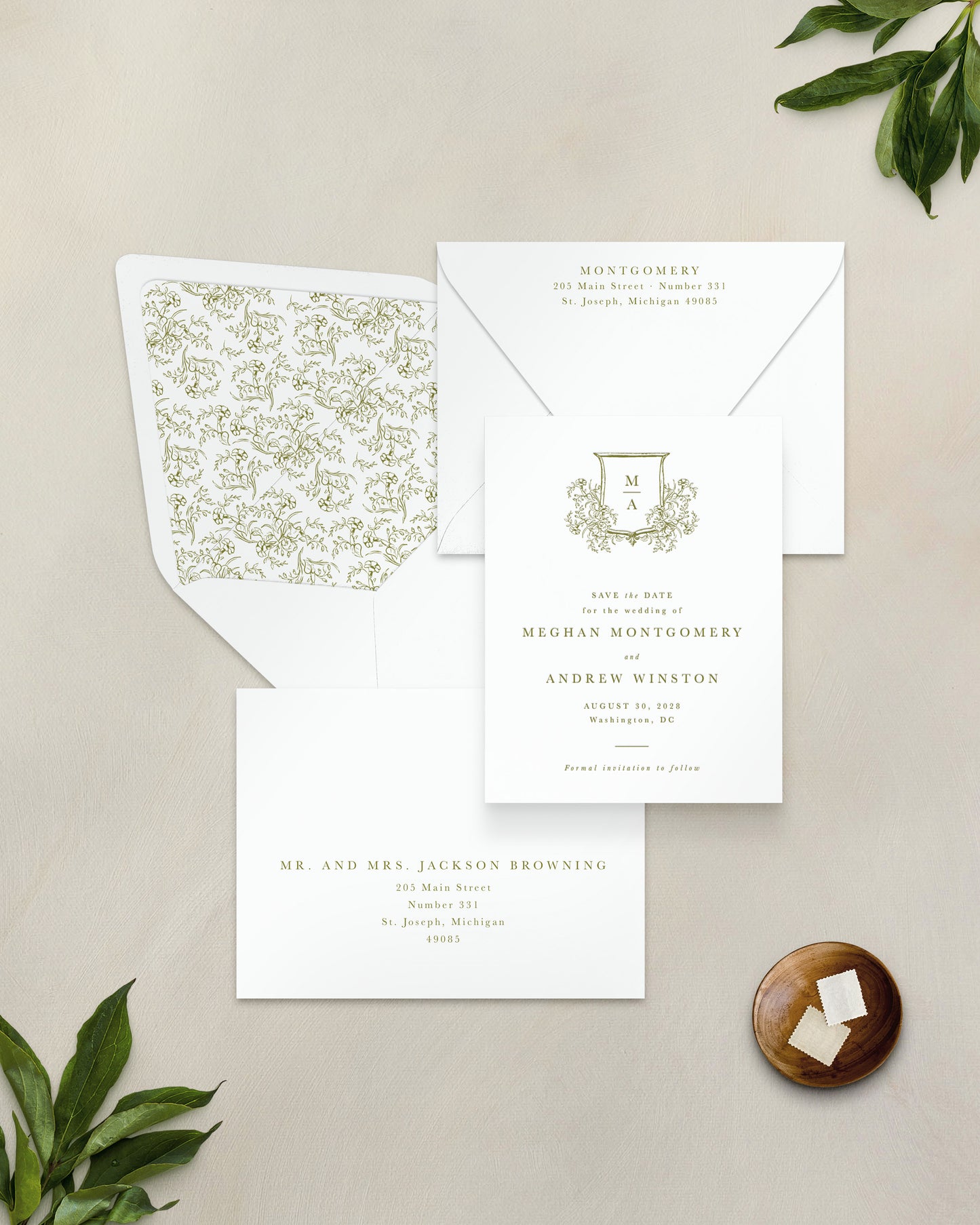 The District Collection | Classic Save the Date Card