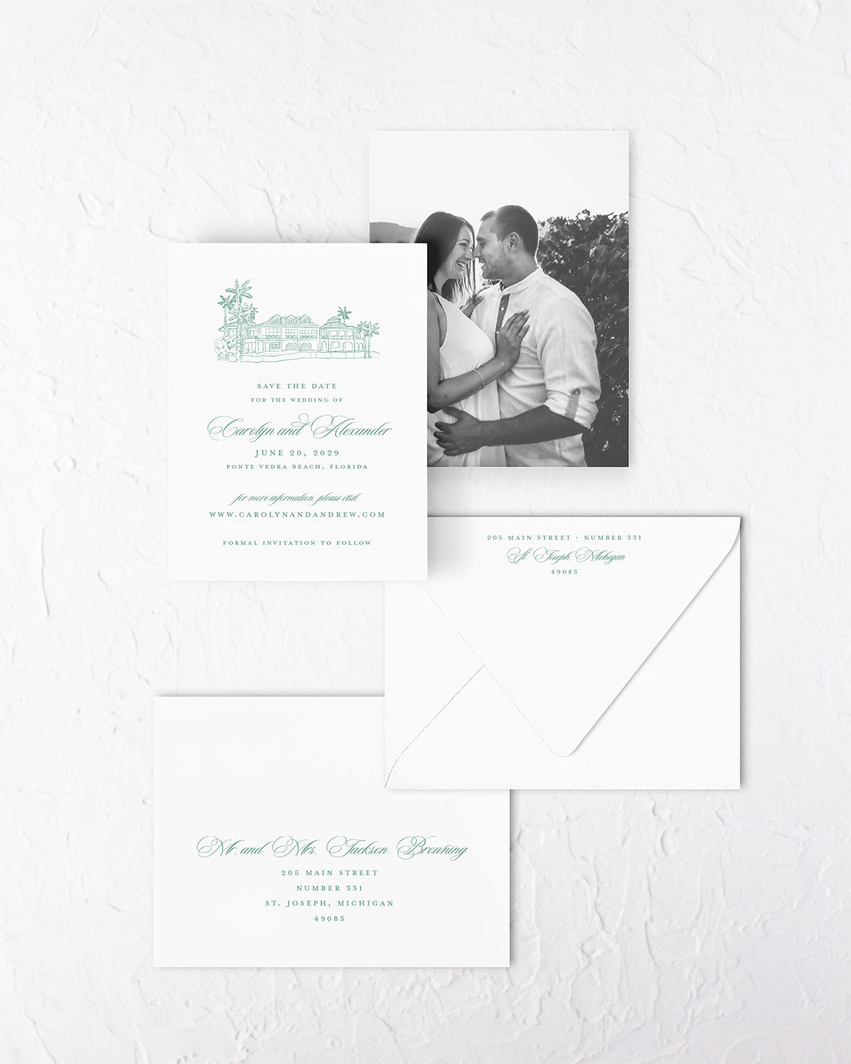 The Meadow Collection | Classic Save the Date Card