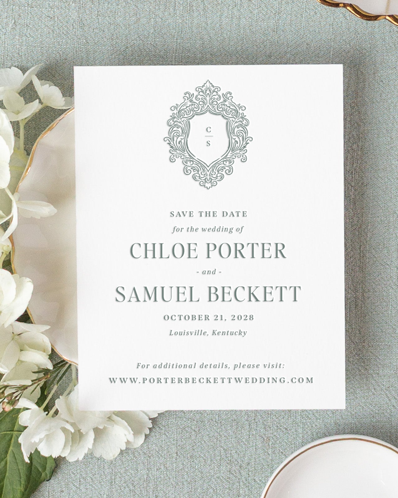 The Porter Collection | Classic Save the Date Card
