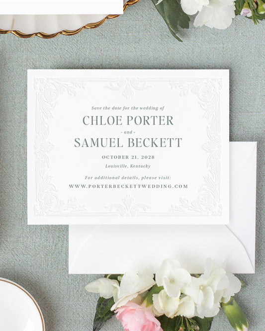 The Porter Collection | Classic Save the Date Card
