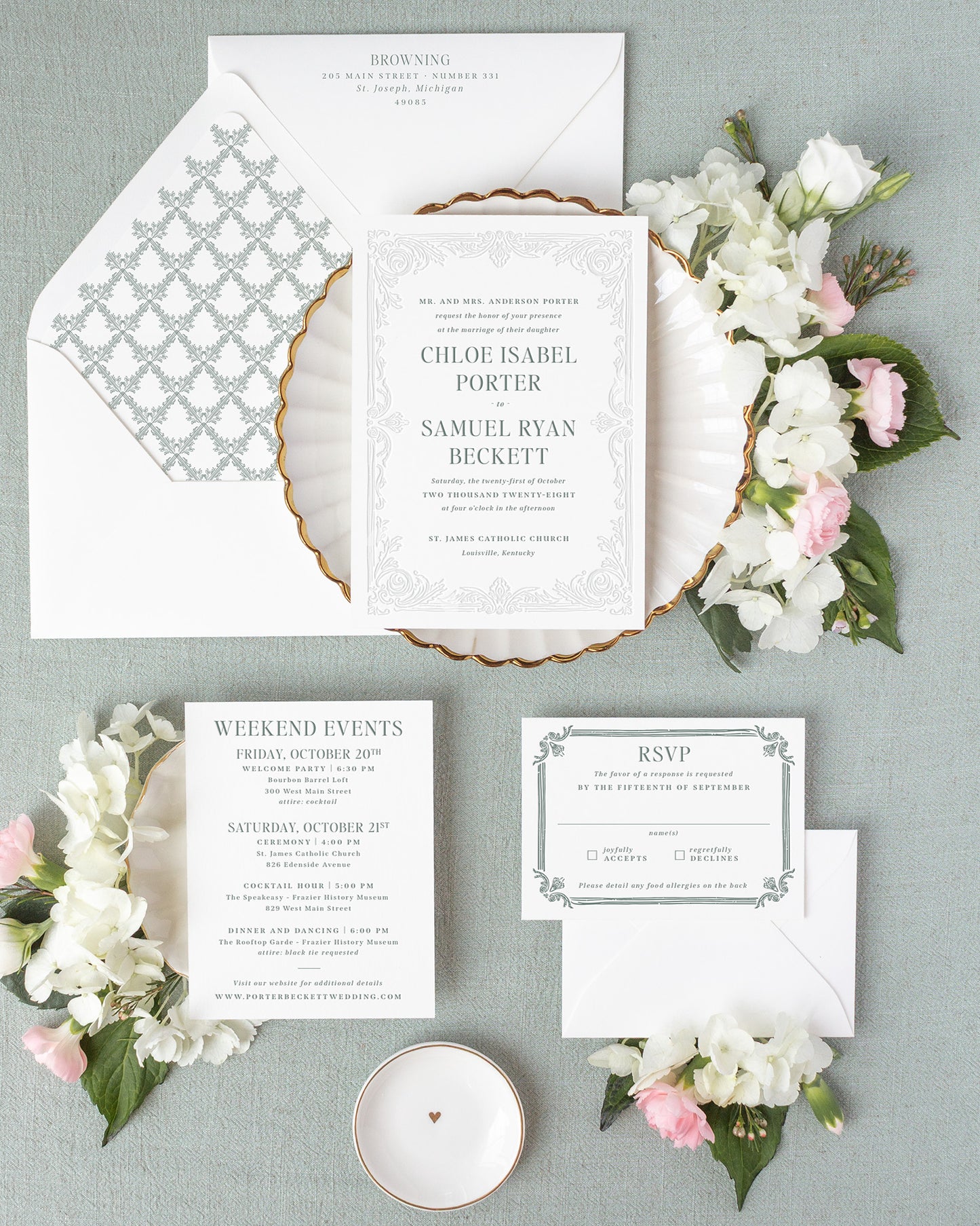 The Porter Collection | Wedding Invitation Suite