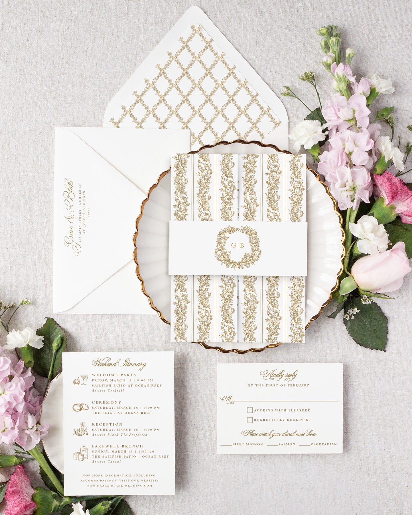 The Laurel Collection | Wedding Invitation Suite