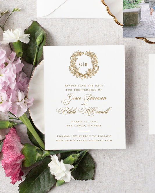 The Laurel Collection | Classic Save the Date Card