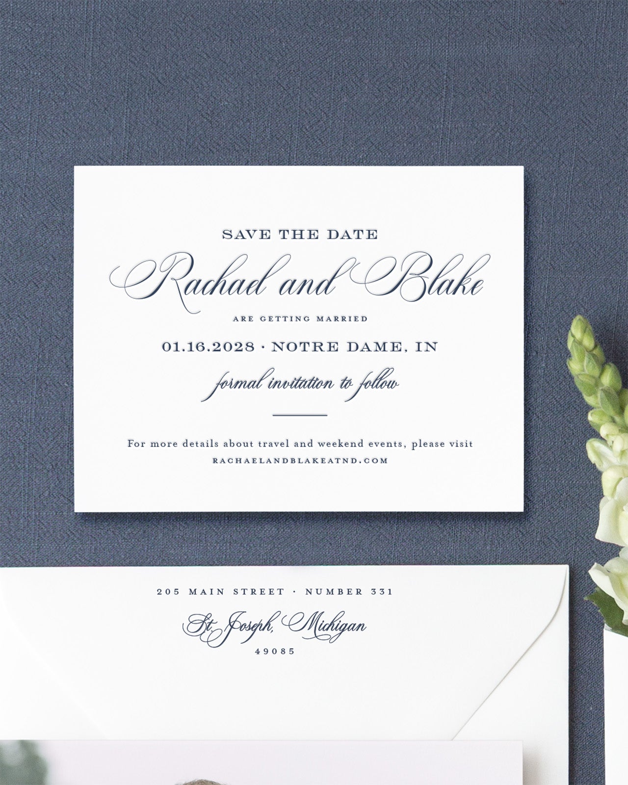 The Basilica Collection | Classic Save the Date Card