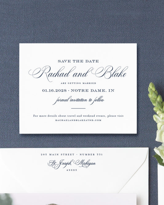 The Basilica Collection | Classic Save the Date Card