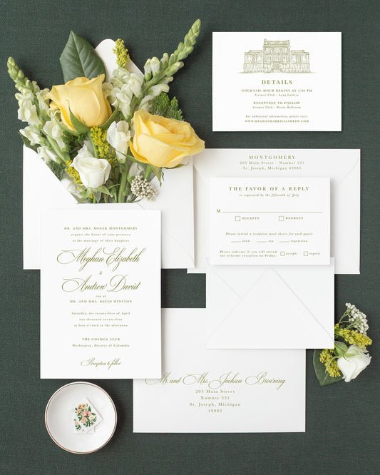 The District Collection | Wedding Invitation Suite