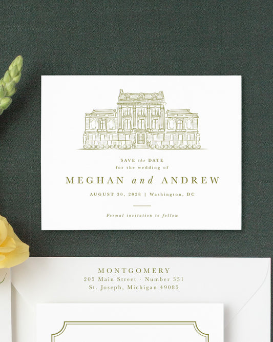 The District Collection | Classic Save the Date Card