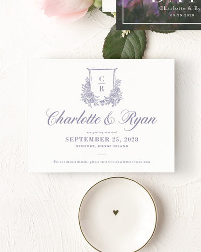The Court Collection | Classic Save the Date Card