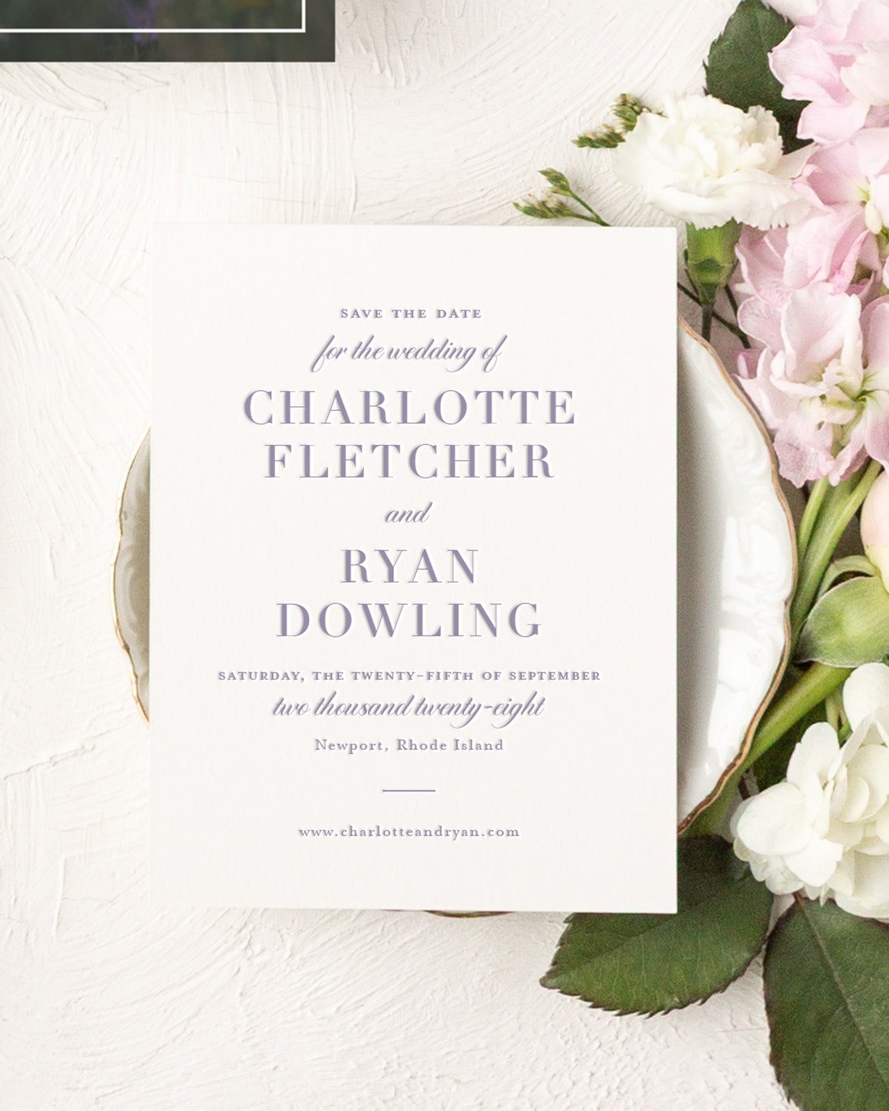The Court Collection | Classic Save the Date Card