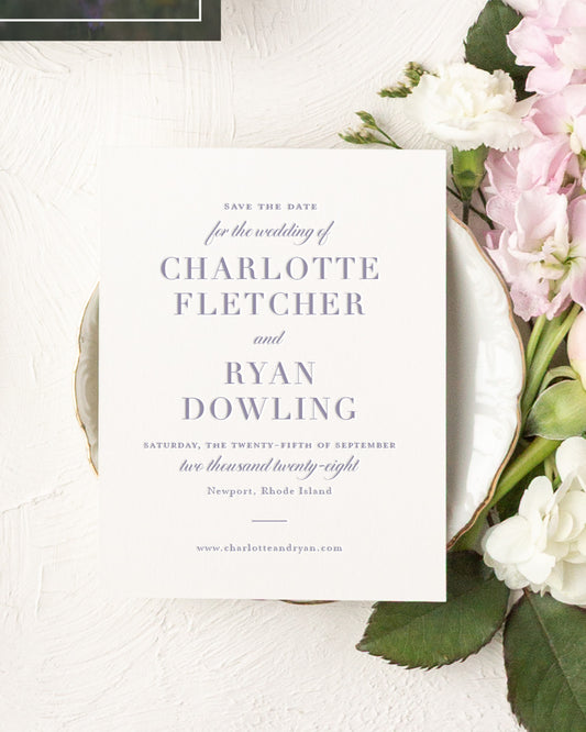 The Court Collection | Classic Save the Date Card
