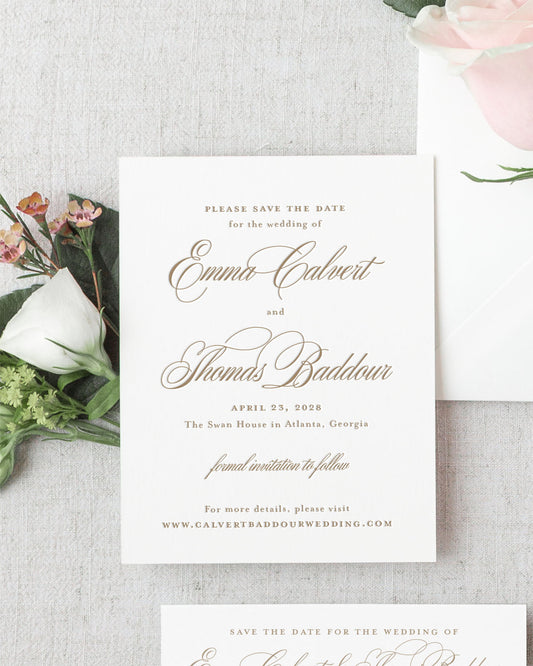The Veranda Collection | Classic Save the Date Card