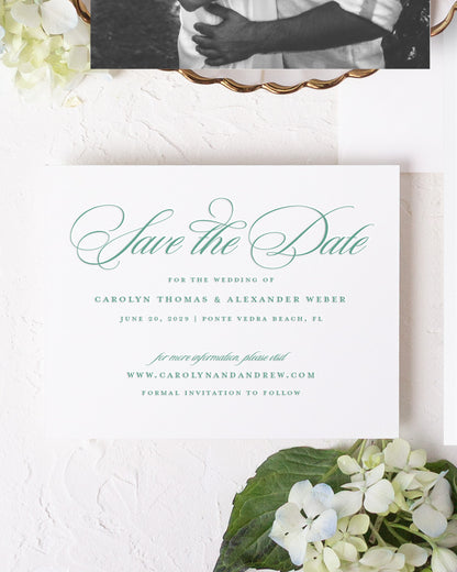 The Meadow Collection | Classic Save the Date Card