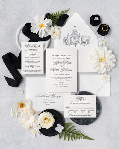 The Studio Edition Wedding Invitation Suite