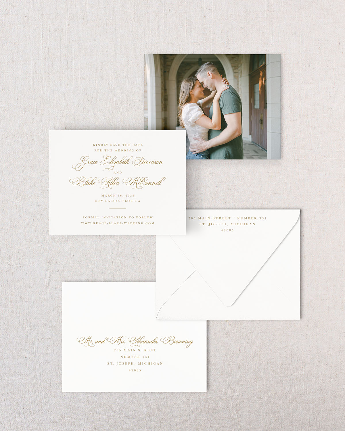 The Laurel Collection | Classic Save the Date Card