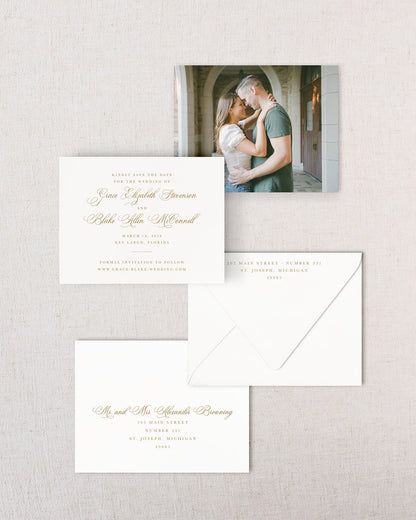 The Laurel Collection | Classic Save the Date Card