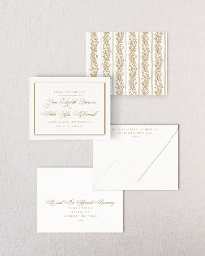 The Laurel Collection | Classic Save the Date Card