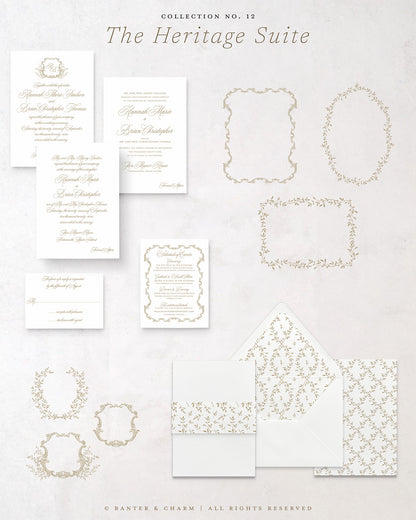 The Heritage Collection | Wedding Invitation Suite