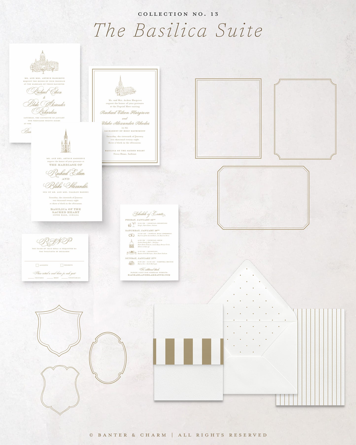 The Basilica Collection | Wedding Invitation Suite