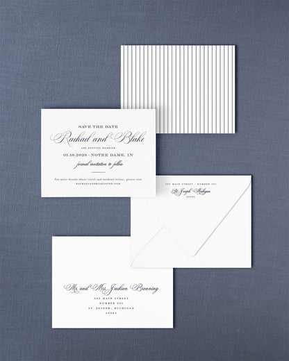 The Basilica Collection | Classic Save the Date Card