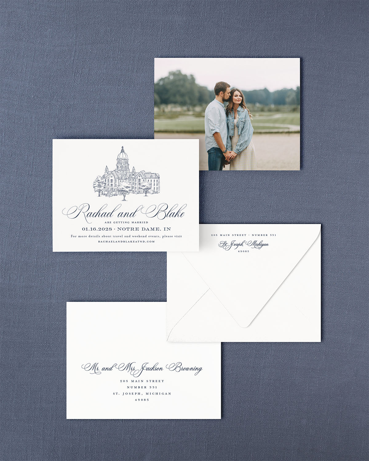 The Basilica Collection | Classic Save the Date Card