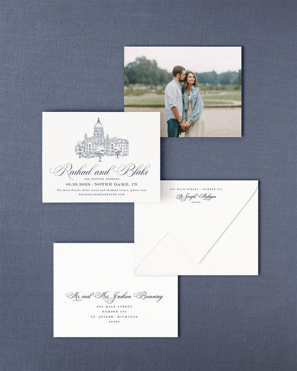 The Basilica Collection | Classic Save the Date Card