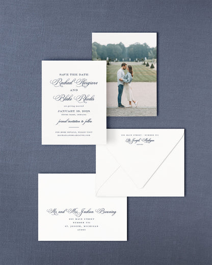 The Basilica Collection | Classic Save the Date Card