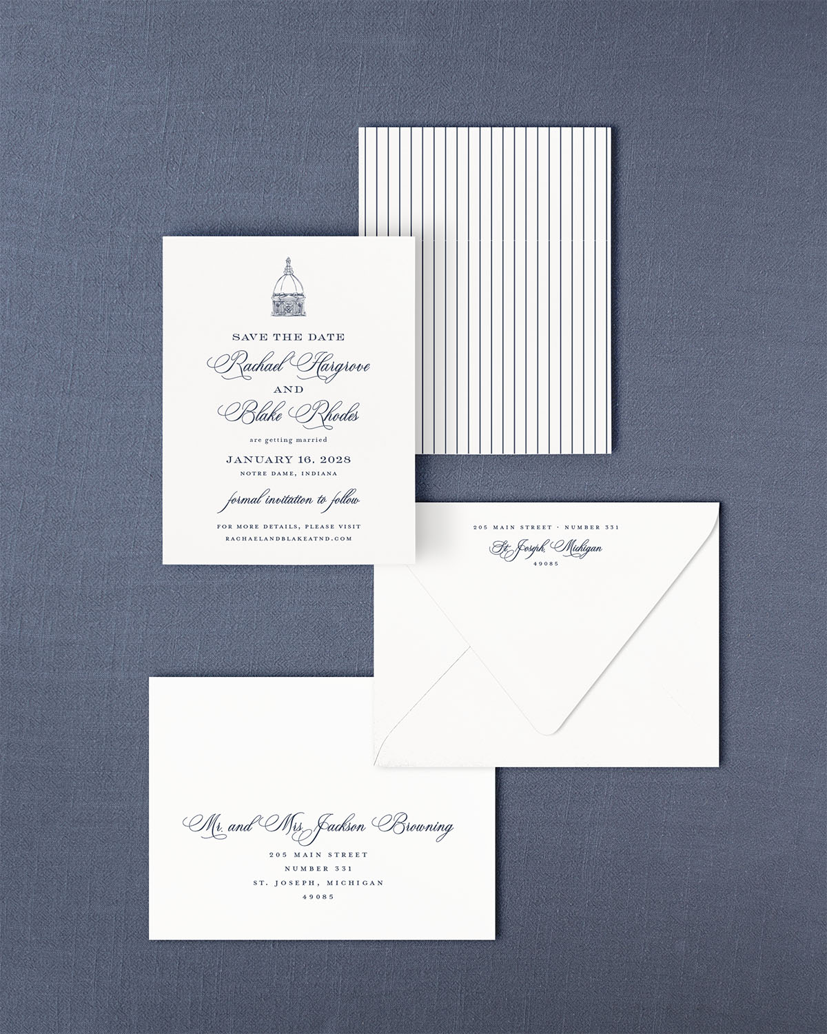 The Basilica Collection | Classic Save the Date Card