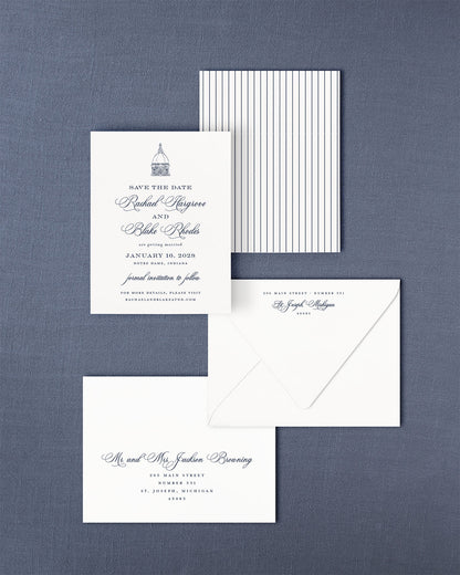 The Basilica Collection | Classic Save the Date Card