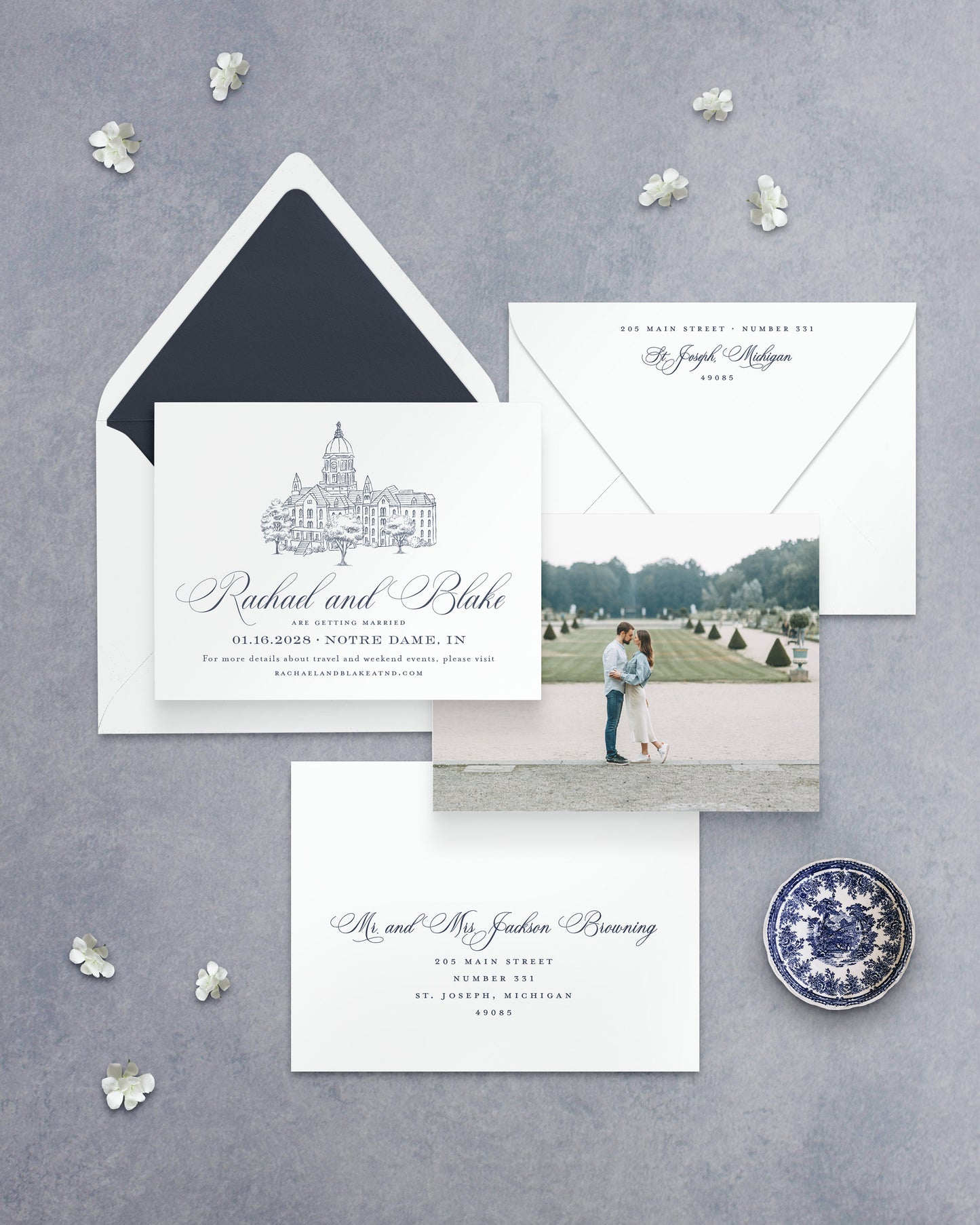 The Basilica Collection | Classic Save the Date Card