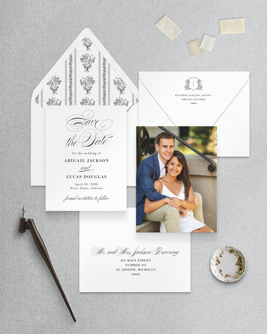 No. 14: Timeless | Classic Save the Date Card