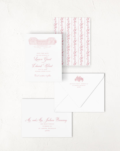 The Terrace Collection | Classic Save the Date Card