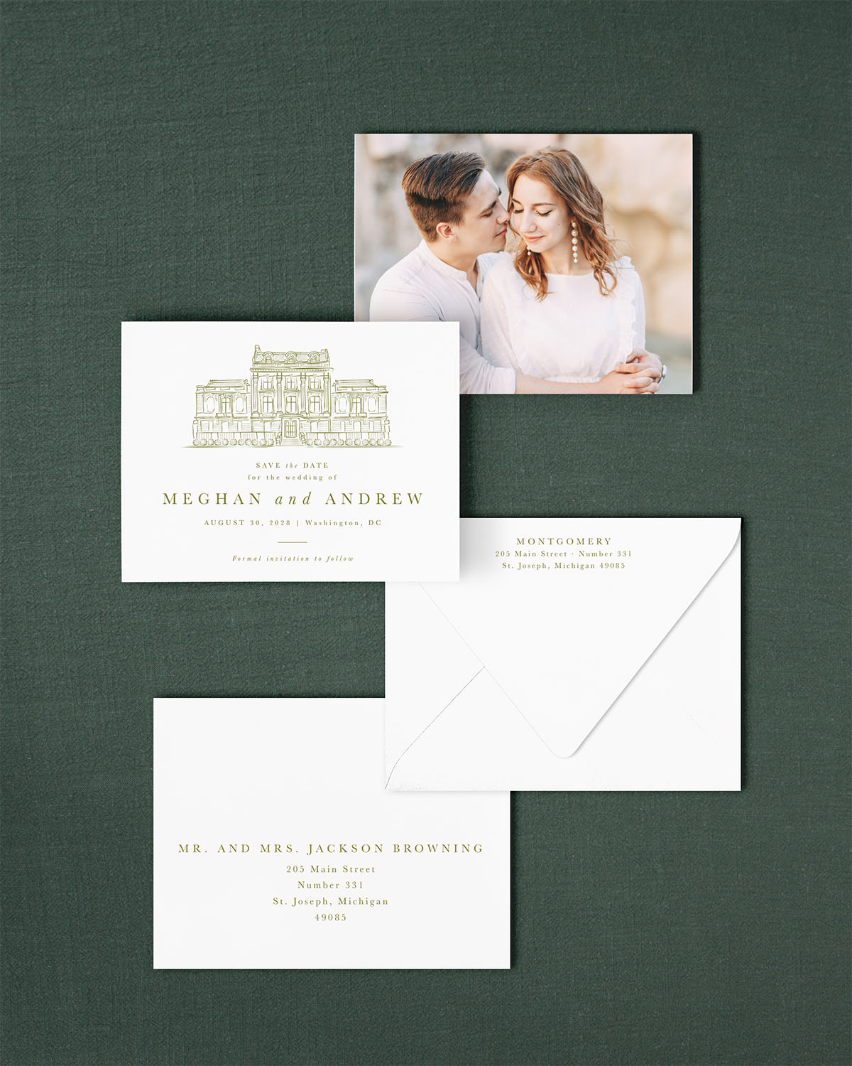 The District Collection | Classic Save the Date Card