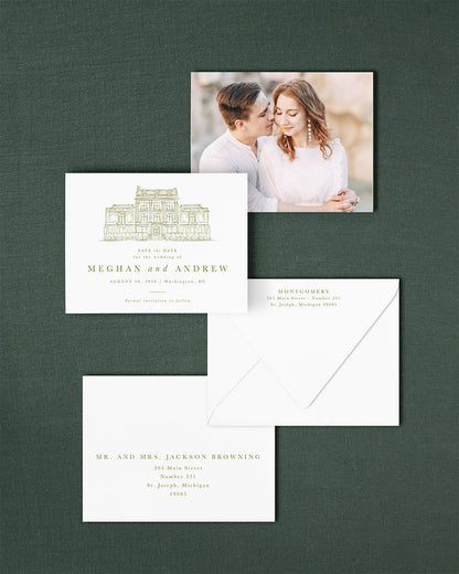 The District Collection | Classic Save the Date Card