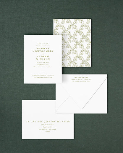 The District Collection | Classic Save the Date Card