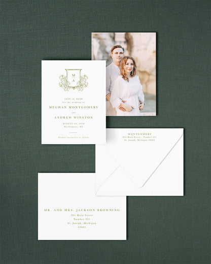 The District Collection | Classic Save the Date Card
