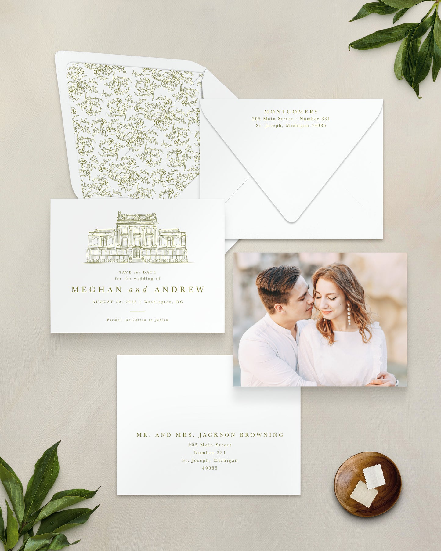 The District Collection | Classic Save the Date Card