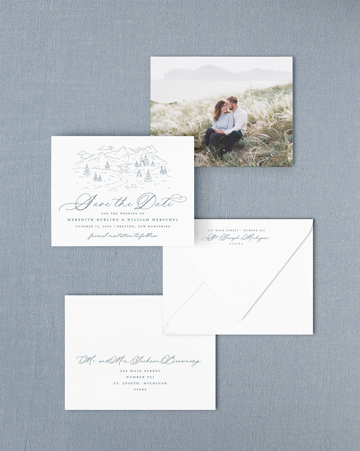 The Summit Collection | Classic Save the Date Card