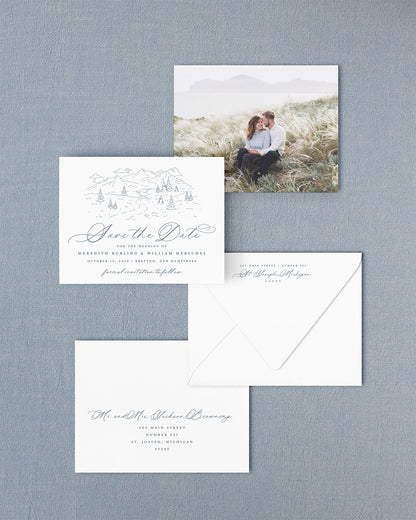 The Summit Collection | Classic Save the Date Card