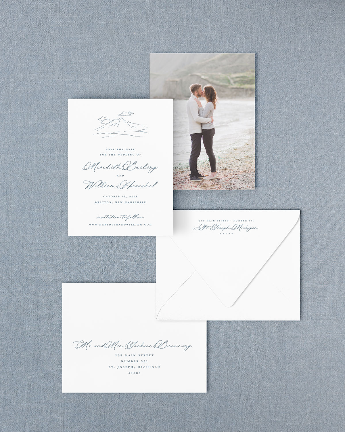 The Summit Collection | Classic Save the Date Card