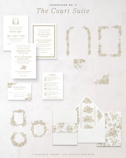 The Court Collection | Wedding Invitation Suite