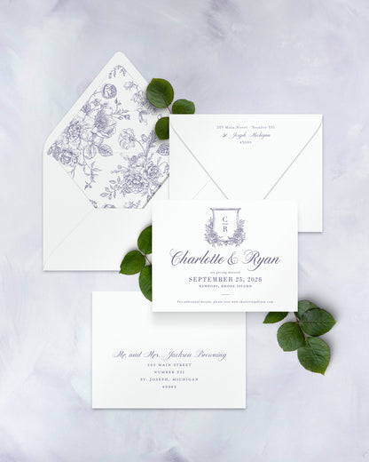 The Court Collection | Classic Save the Date Card