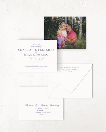 The Court Collection | Classic Save the Date Card