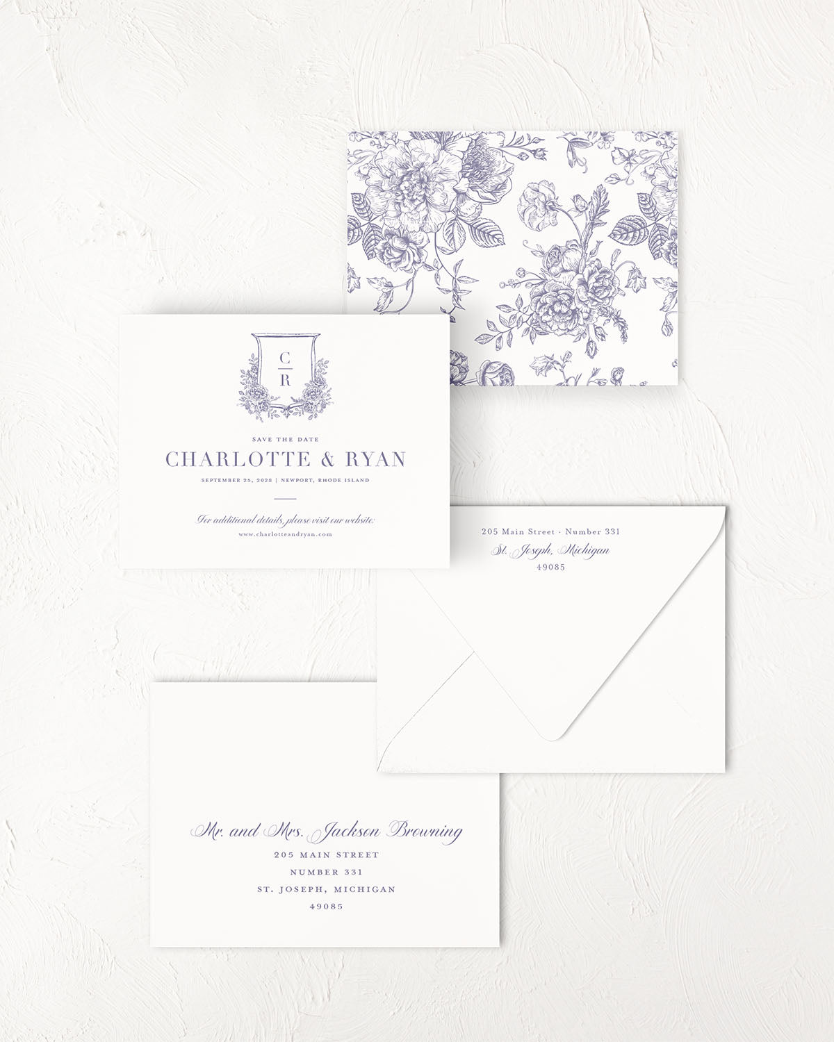 The Court Collection | Classic Save the Date Card