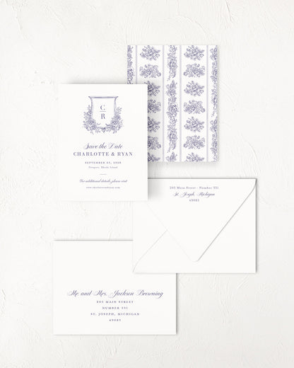 The Court Collection | Classic Save the Date Card