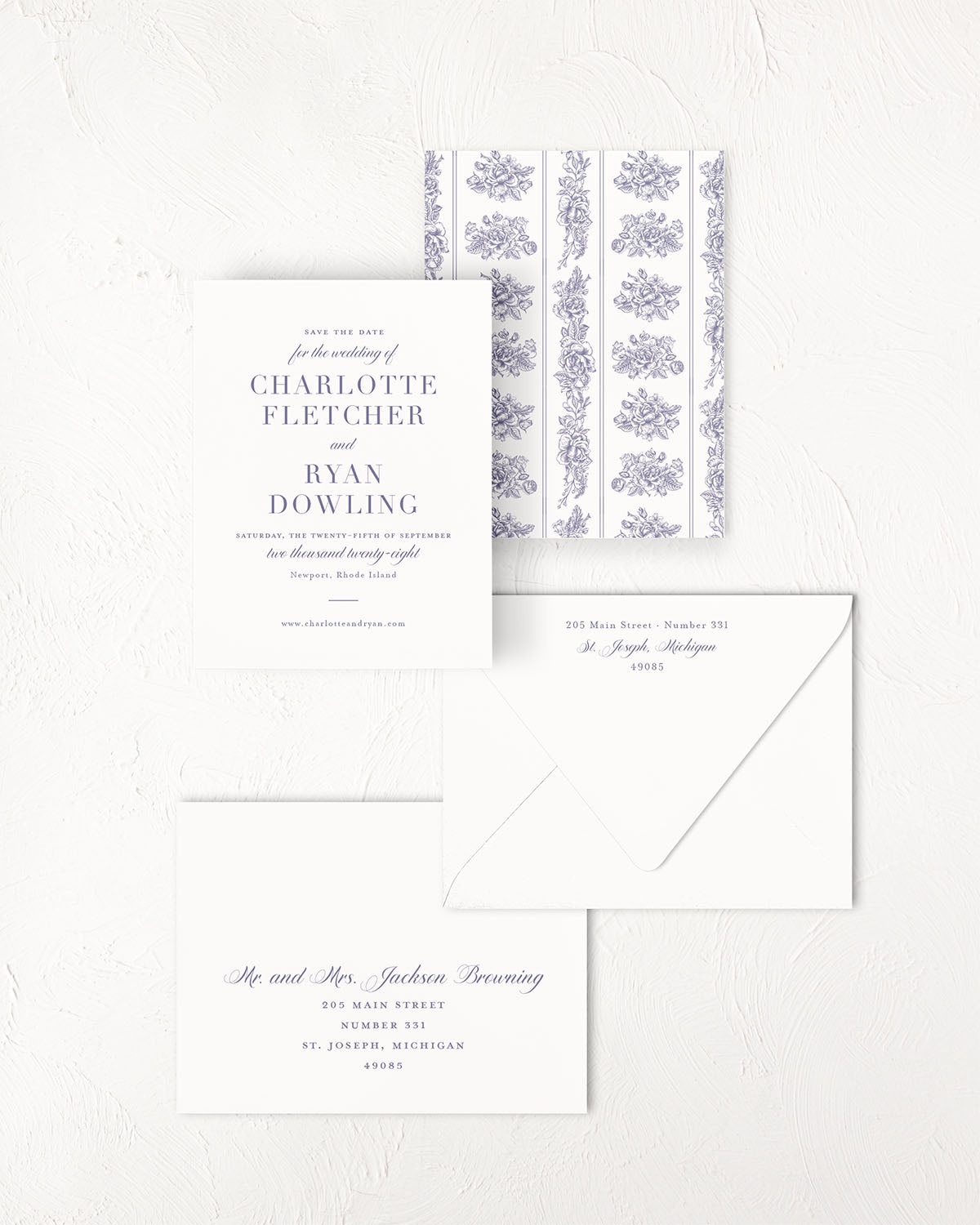 The Court Collection | Classic Save the Date Card