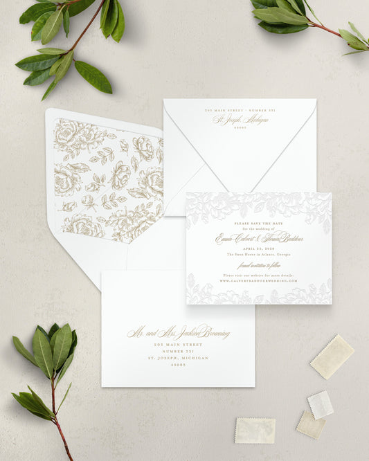 The Veranda Collection | Classic Save the Date Card