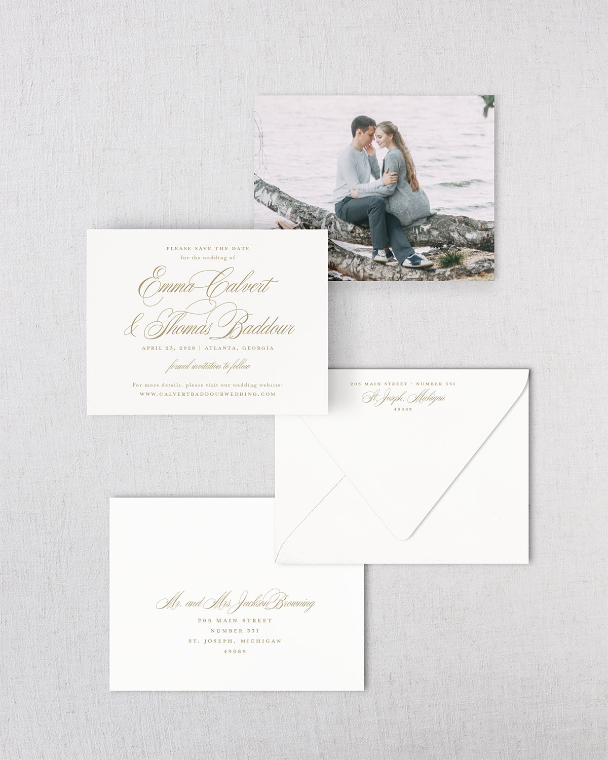 The Veranda Collection | Classic Save the Date Card