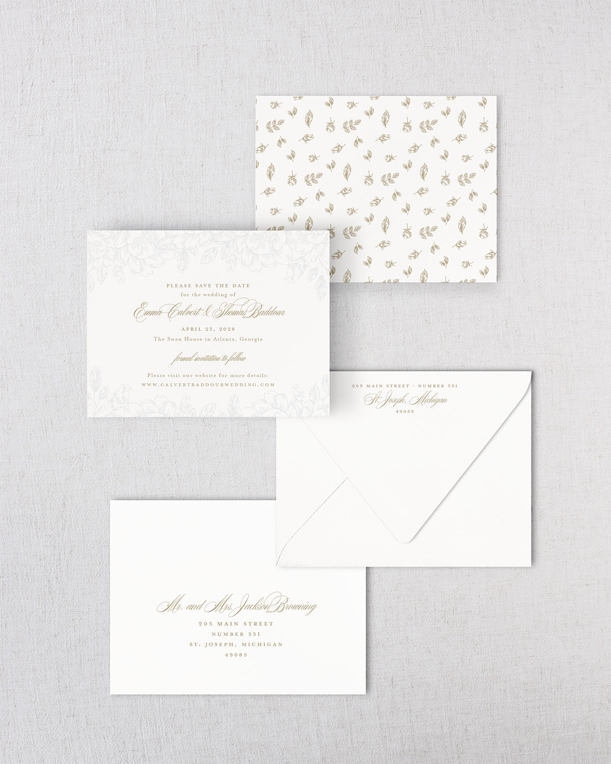 The Veranda Collection | Classic Save the Date Card